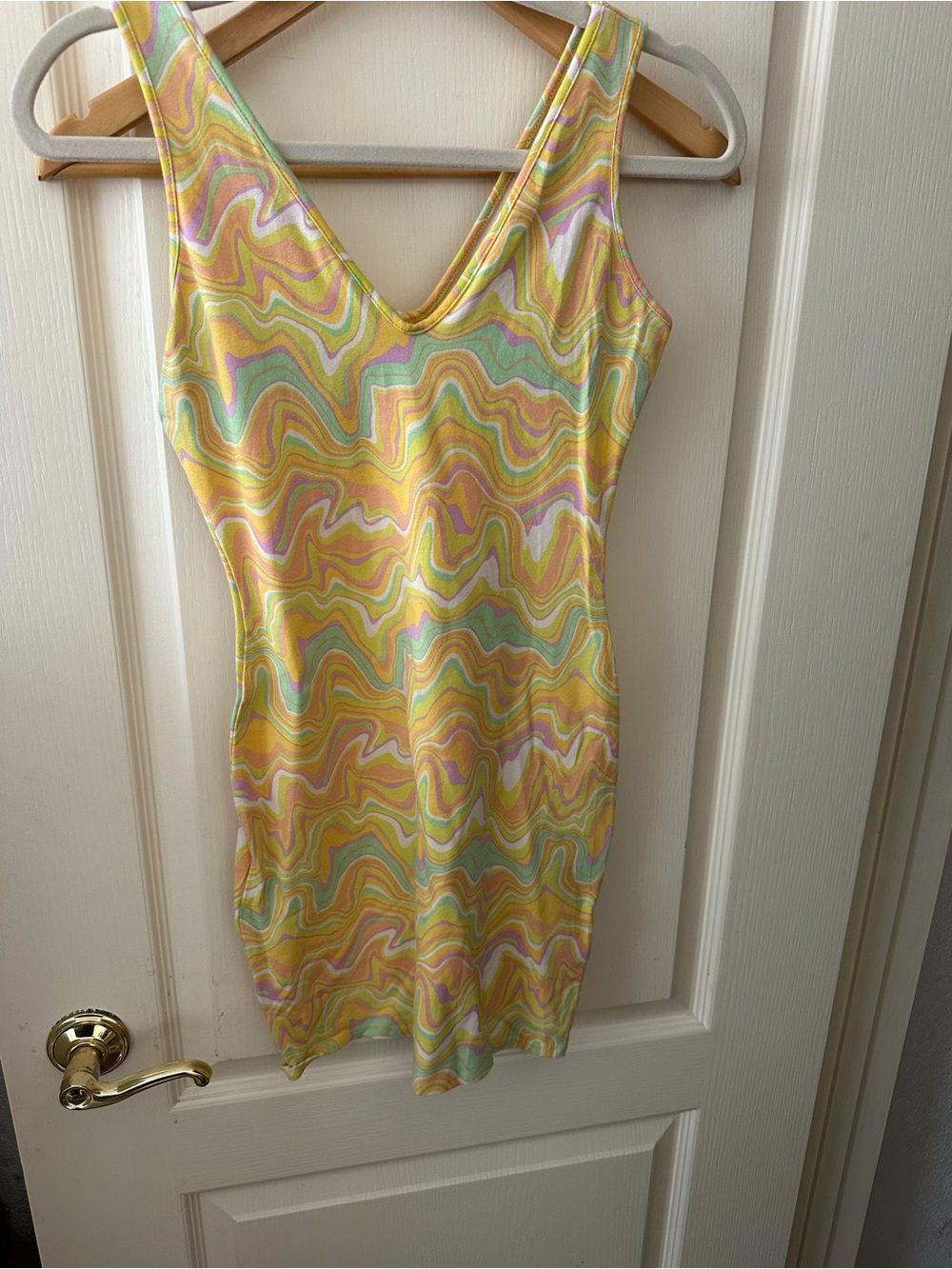 wild fable Yellow Multi Swirl Mini Dress